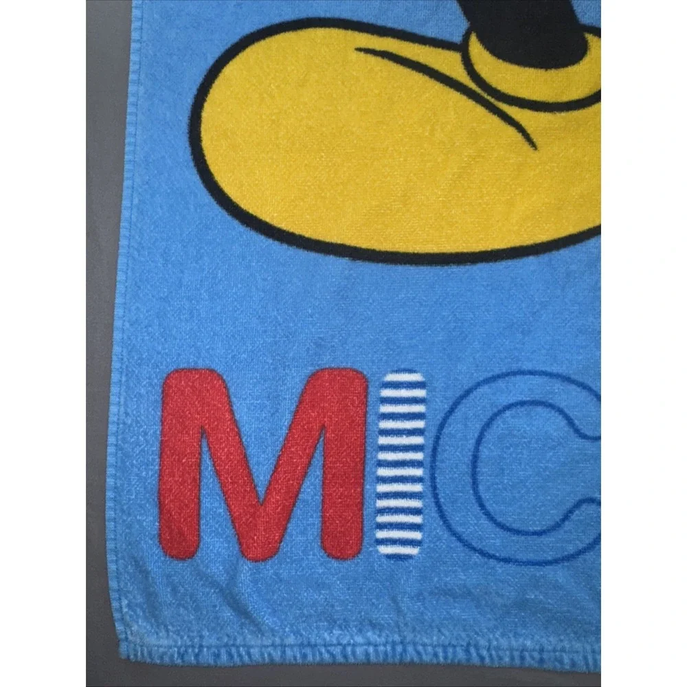 Vintage Disney Mickey Mouse Beach Towel Pool Bath Sheet Very Good Condition